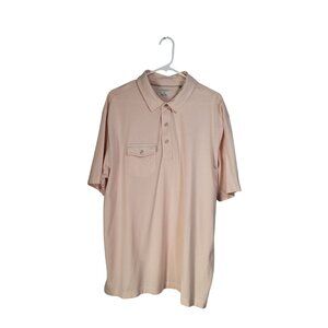 LINKSOUL Men's XL Golf Polo Shirt Pastel Short Sleeve Athleisure Pocket